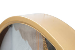 Horloge murale ronde design abstrait contemporain