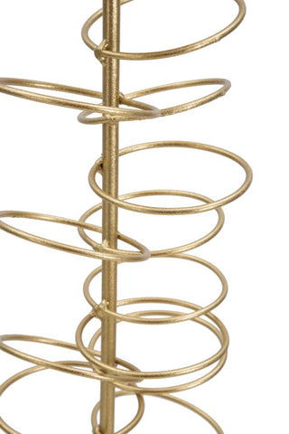 Porte-bougie en métal doré avec base en marbre