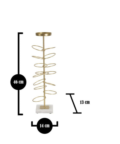 CANDLE HOLDER RINGS CM 14X13X46