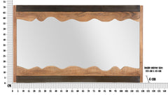 Miroir mural rectangulaire Acacia massif