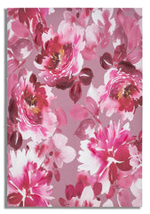 Impression sur toile cadre en bois floral couleurs vives