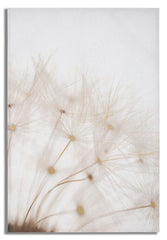 Impression sur toile cadre en bois design floral couleurs pastel décorations dorées