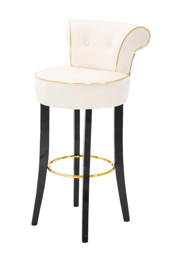 BAR STOOL LUXY CREAM CM 46X48X96
