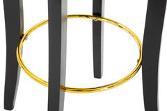 TABOURET DE BAR LUXY NOIR CM 46X48X96