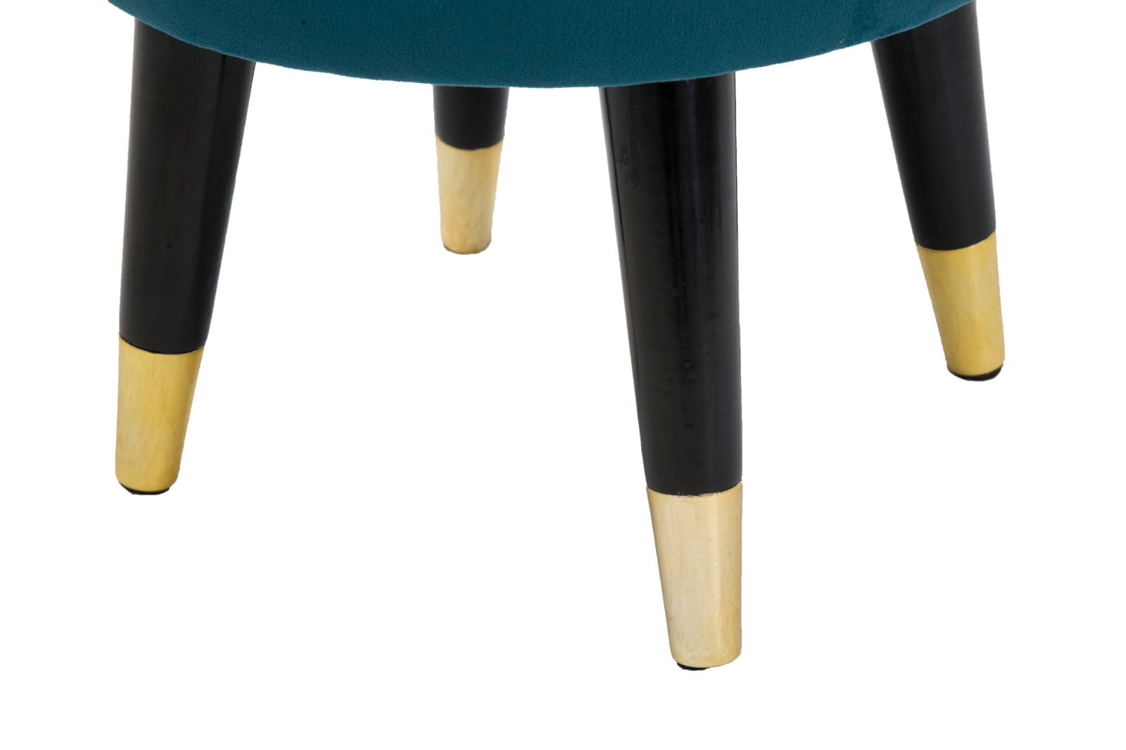 STOOL PARIS TEAL/GOLD CM Ø 35X40,5