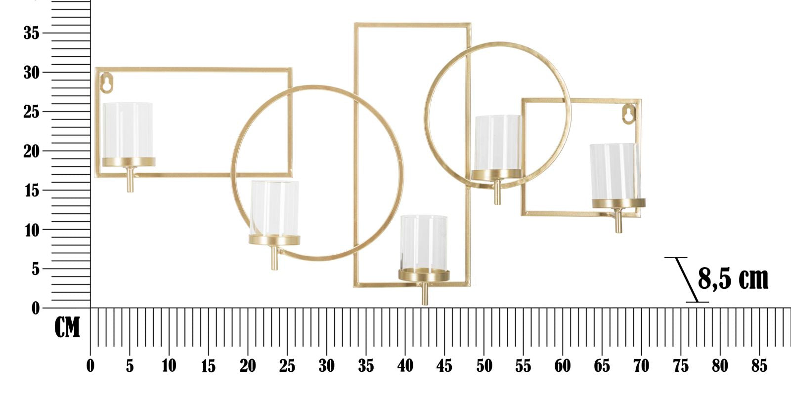 WALL CANDLE HOLDER MARIE CM 70X8,5X36