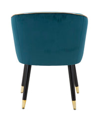 ARMCHAIR PARIS TEAL/GOLD CM 62X58X78
