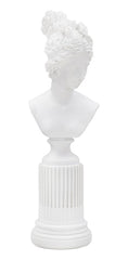 Sculpture Femme sur Colonne Blanc