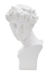 Sculpture tête masculine Renaissance Florentine Blanc