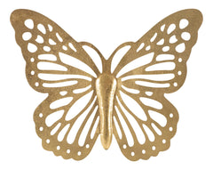 Papillon mural 3D doré