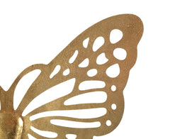 Papillon mural 3D doré
