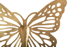 Ensemble de papillons muraux 3D or décoratifs 4 pièces