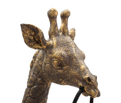 Lampe de table Girafe résine dorée