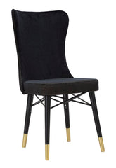 MIMOZA BLACK CHAIR SET 2 PCS CM  40X65X99