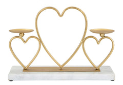 HEARTS CANDLE HOLDER CM CM 30X9X20