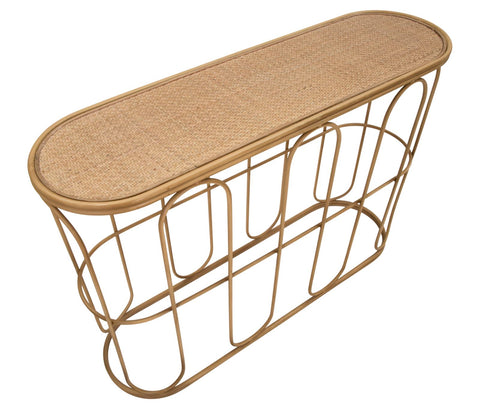 Consola de metal y ratán Samui
