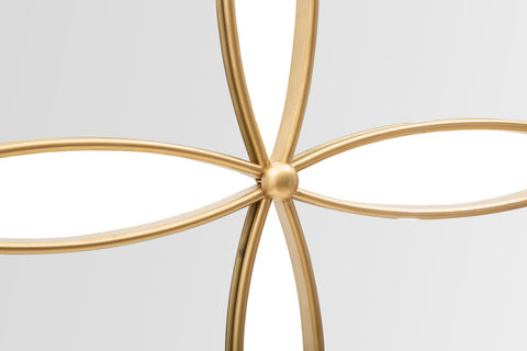 Espejo de pared geométrico JALO metal dorado 4 espejos