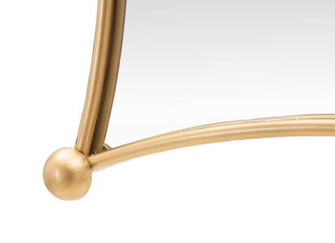 Espejo de pared geométrico JALO metal dorado 4 espejos