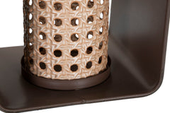 LANTERN IRON-RATTAN CM 16X13X20