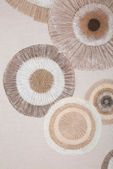 Tableau mural géométrique décoratif en relief tons chauds