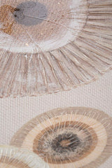 Tableau mural géométrique décoratif en relief tons chauds