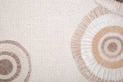 Tableau décoratif géométrique en relief tons chauds