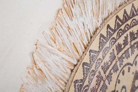 Cuadro de pared Malind Decoraciones geométricas en relieve Tonos cálidos