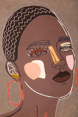 Peinture sur toile multi-ethnique femme cadre