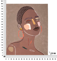 Peinture sur toile multi-ethnique femme cadre