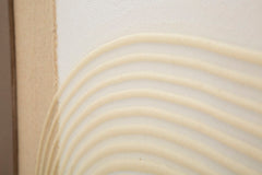Peinture murale abstraite avec cadre en bois