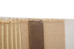Peinture murale abstraite avec cadre en bois