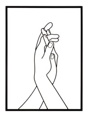 WALL DECORATION SIMPLY HANDS CM 40X1X55