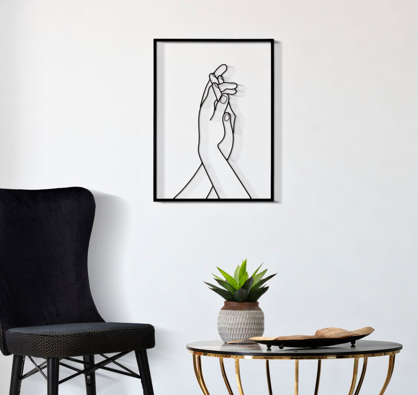 WALL DECORATION SIMPLY HANDS CM 40X1X55