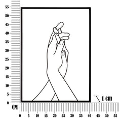WALL DECORATION SIMPLY HANDS CM 40X1X55