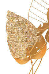 Panneau mural décoratif 3D Feuille d'Automne Or