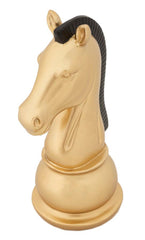 Sculpture Cheval doré bordure noire