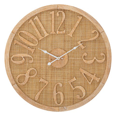 Horloge murale ronde Boho tissages raffinés