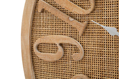 Horloge murale ronde Boho tissages raffinés