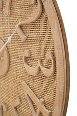 Horloge murale ronde Boho tissages raffinés