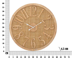 Horloge murale ronde Boho tissages raffinés