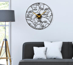 Horloge murale ronde Cadran stylisé