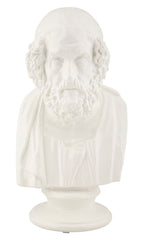 Statue Buste Sage Blanc