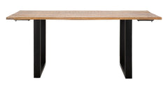 Table à manger extensible Bois de Mangue pieds Métal
