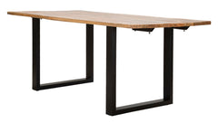 Table à manger extensible Bois de Mangue pieds Métal