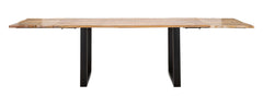Table à manger extensible Bois de Mangue pieds Métal
