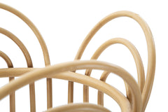Vase Panama en métal design entrelacé couleur Bambou