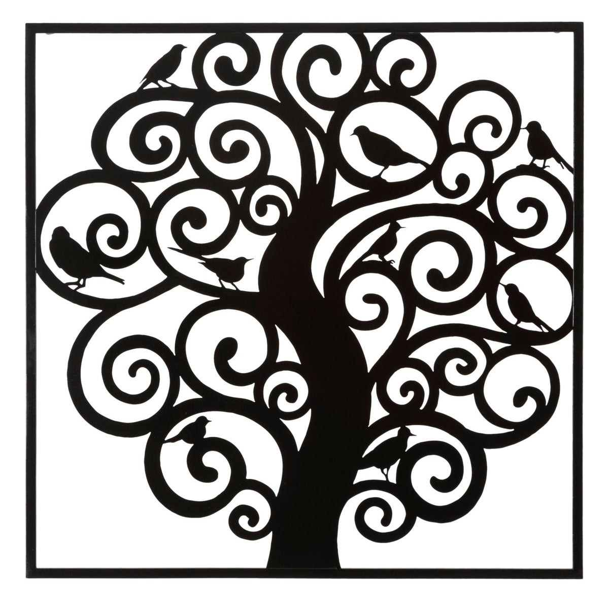 Panneau mural décoratif 3D Arbre en Fer Noir