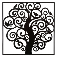 Panneau mural décoratif 3D Arbre en Fer Noir