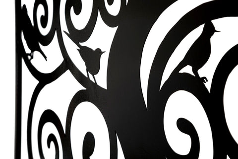 Panneau mural décoratif 3D Arbre en Fer Noir