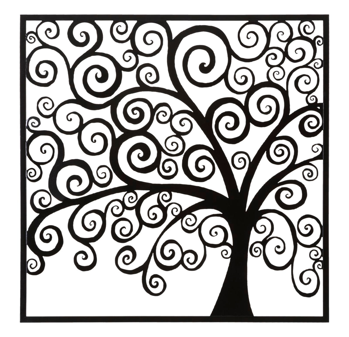 Panneau mural décoratif 3D Arbre Fer Noir